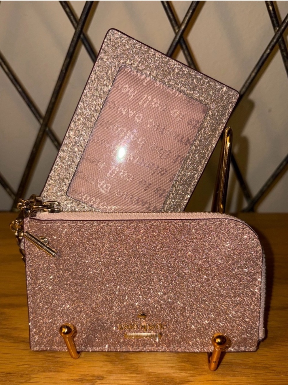 Kate Spade “Shimmy Glitter” 2pc. Cardholder Nwot